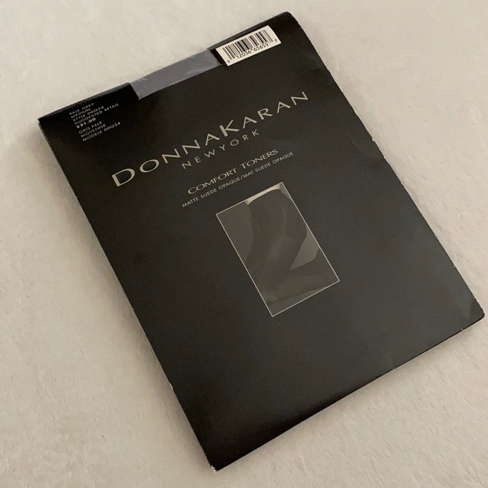 {NWT} Donna Karan New York | Comfort Toners Matte Suede Opaque Pale Grey (M)